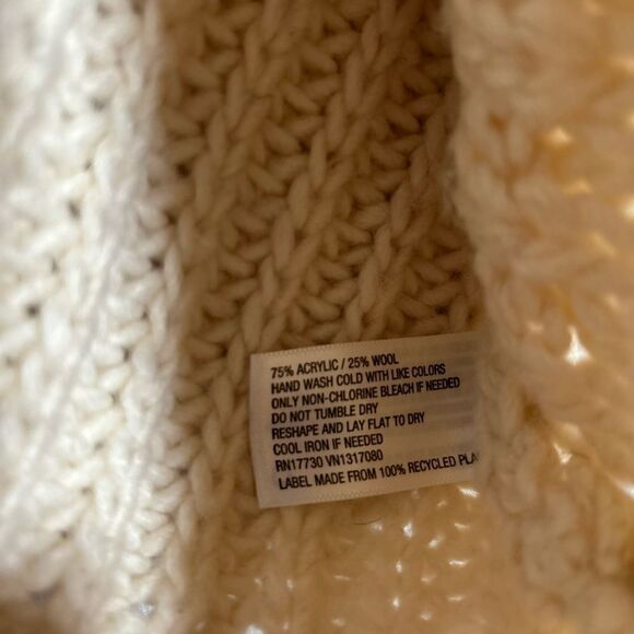 Universal Thread Wool blend Knitted mock turtleneck cozy sweater balloon sleeve - Picture 8 of 10